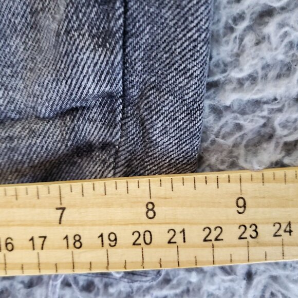 Purple Brand Shorts Mens 28 Black Distressed Ripped Denim Mid Rise Raw Hem Jorts - Picture 12 of 15